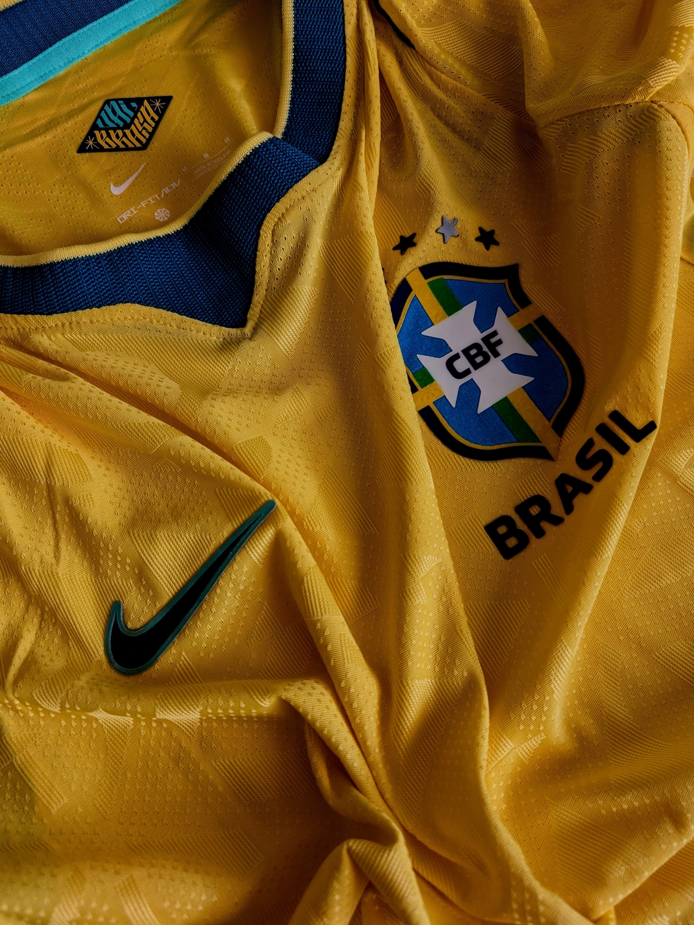 Nike Brasil Yellow Soccer Jersey - CBF Crest